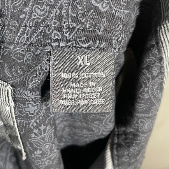 Men's Bruno Gray Casual Button Down Shirt Size XL - Picture 6 of 7